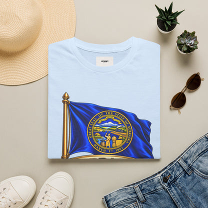 Nebraska State Flag T-Shirt — 'Equality Before the Law' Vintage Seal Tee
