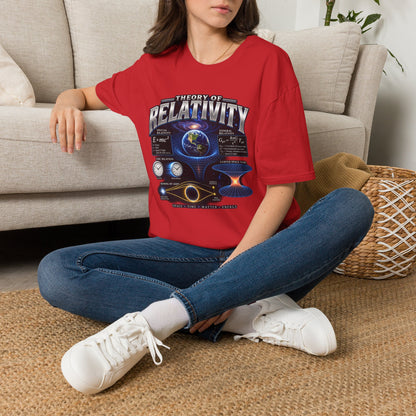 Theory of Relativity T-Shirt — Science Graphic Tee with Earth & Equations