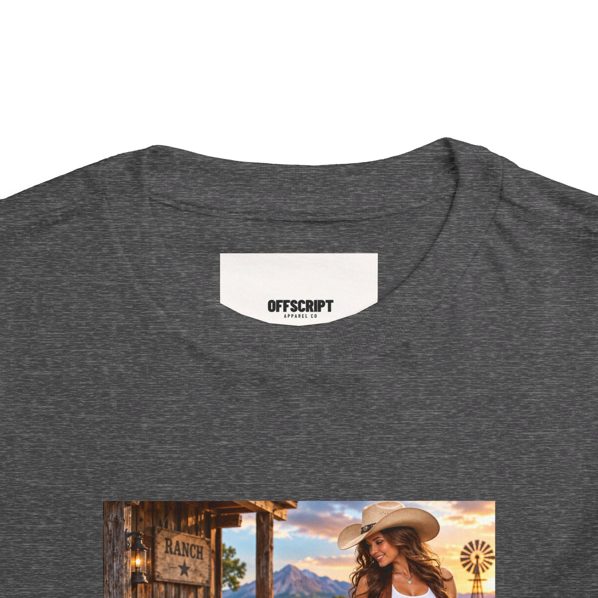 Toddler Tee — "Howdy Ma'am" Cowgirl Graphic Kids Shirt