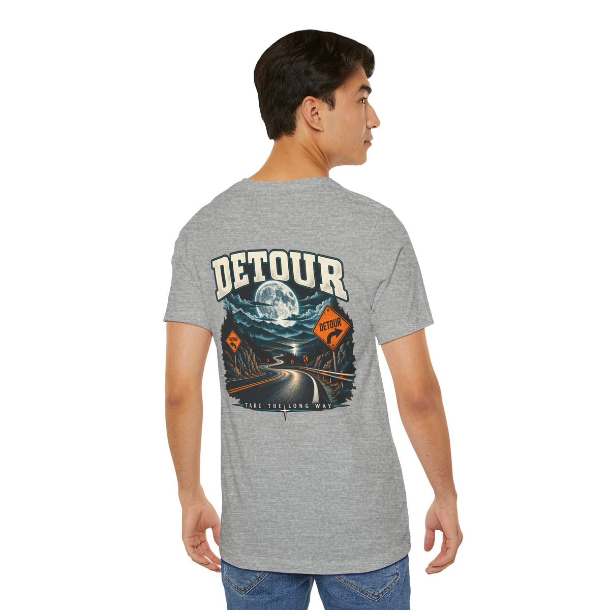 Detour Take the Long Way Road Trip Graphic T-Shirt