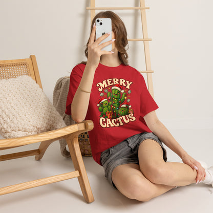 Merry Cactus Christmas Tee — Festive Holiday Cactus Shirt