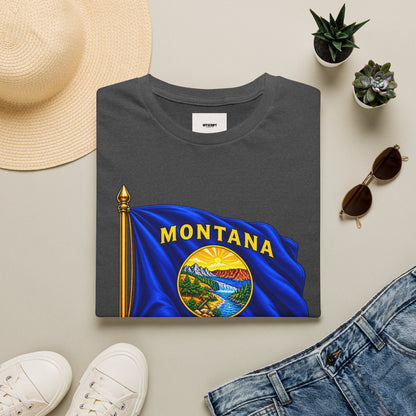 Montana Flag T-Shirt — State Seal "Oro y Plata (Gold and Silver)" Graphic Tee