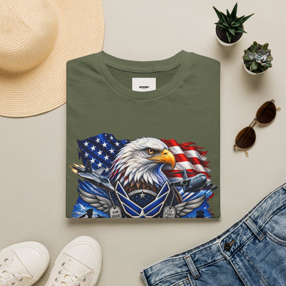 Air Force Veteran Eagle T‑Shirt — U.S. Flag Military Tribute