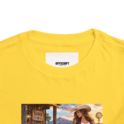Toddler Tee — "Howdy Ma'am" Cowgirl Graphic Kids Shirt