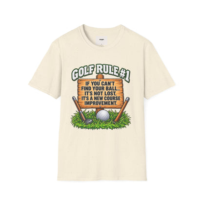 Golf Rule #1 T-Shirt — If You Can’t Find Your Ball Funny Golf Shirt