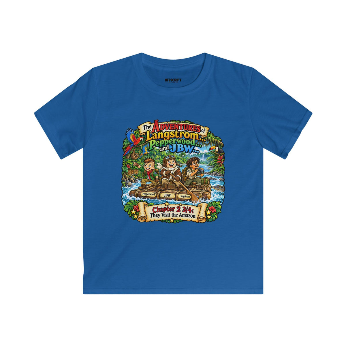 Kids Adventure Tee — 'The Adventures of Langstrom & Pepperwood' Vintage Storybook Graphic
