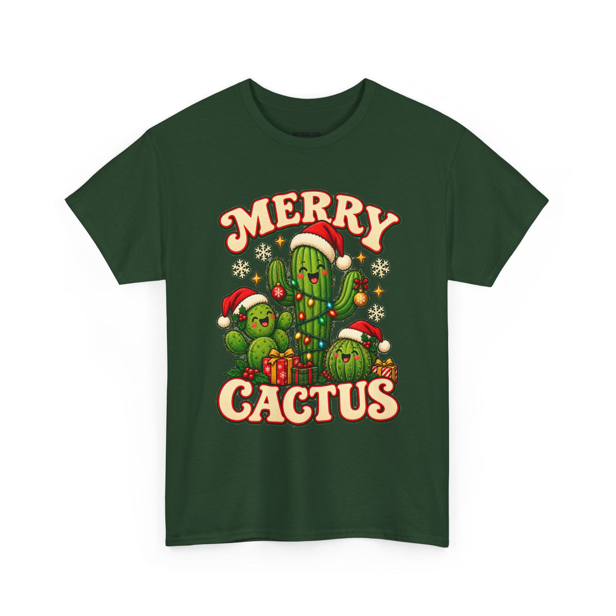 Merry Cactus Christmas Tee — Festive Holiday Cactus Shirt