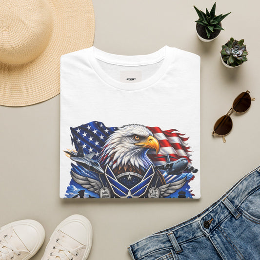 Air Force Veteran Eagle T‑Shirt — U.S. Flag Military Tribute