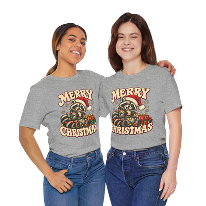 Merry Christmas Raccoon Tee