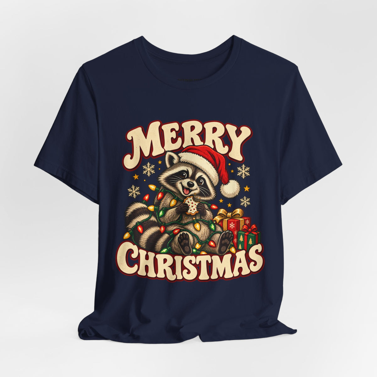 Merry Christmas Raccoon Tee