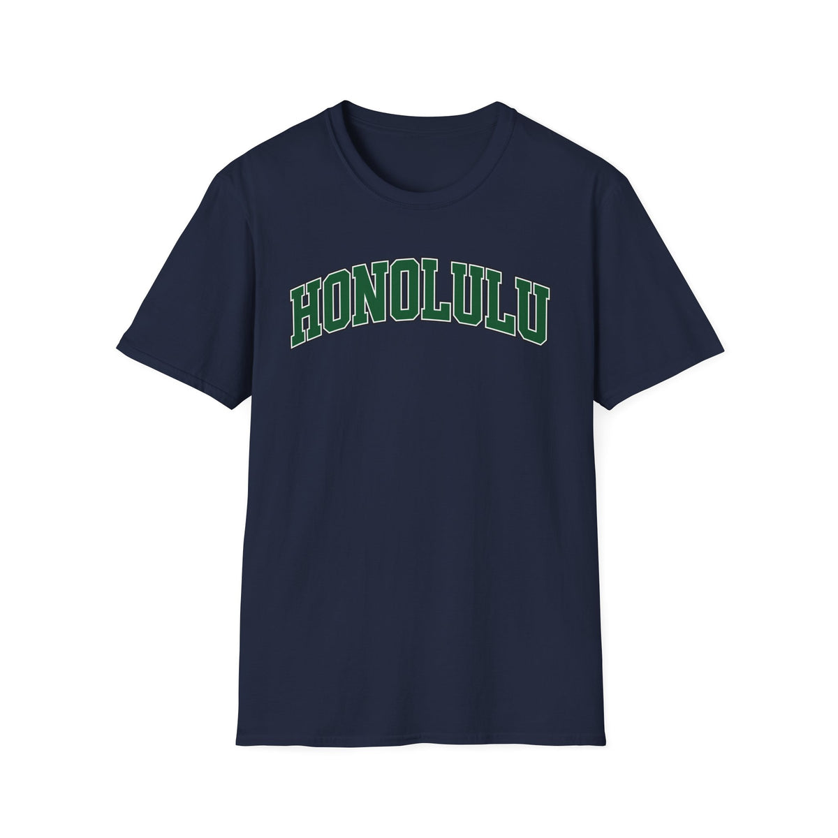 Honolulu Arch Logo T-Shirt — Vintage Collegiate Hawaii Tee