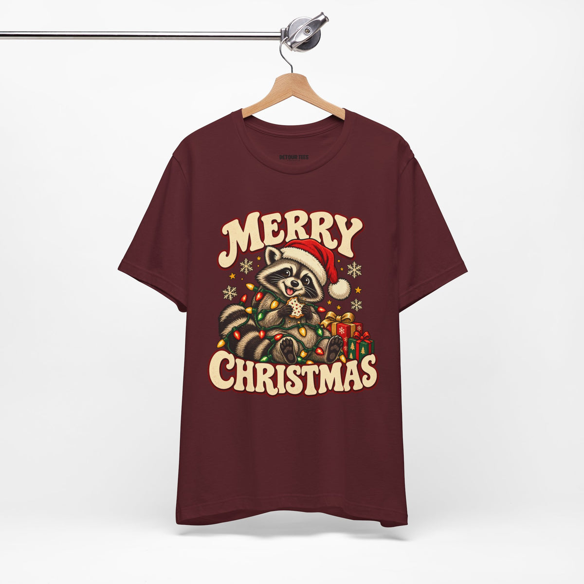 Merry Christmas Raccoon Tee