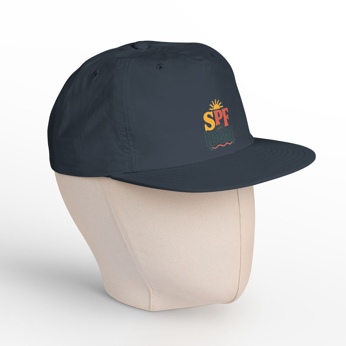 SPF IDGAF Surf Cap | Retro Sun Typography Hat