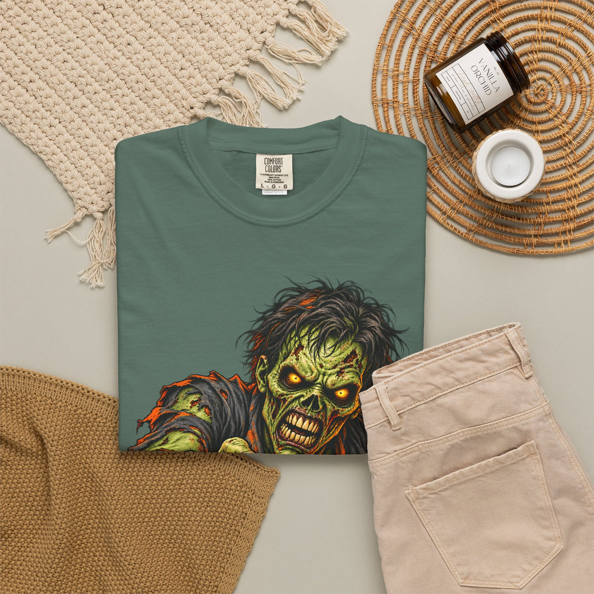 Zombie Attack T‑Shirt — Graphic Horror Tee for Halloween & Horror Fans