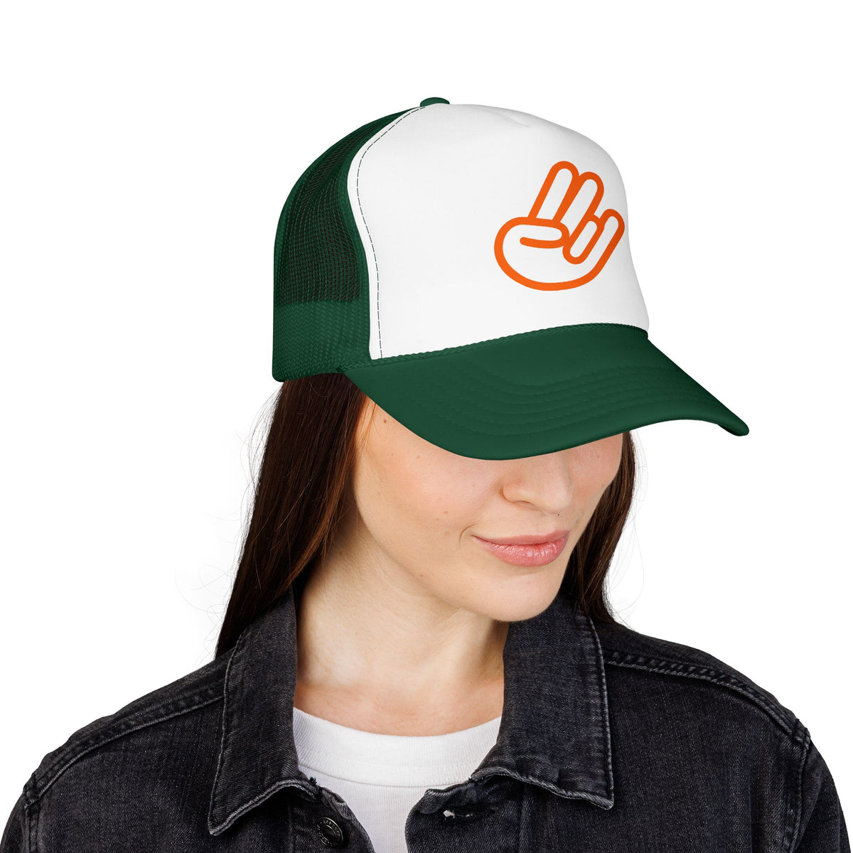 Shocker Foam Trucker Hat — Retro Orange Surf Vibe Mesh Cap