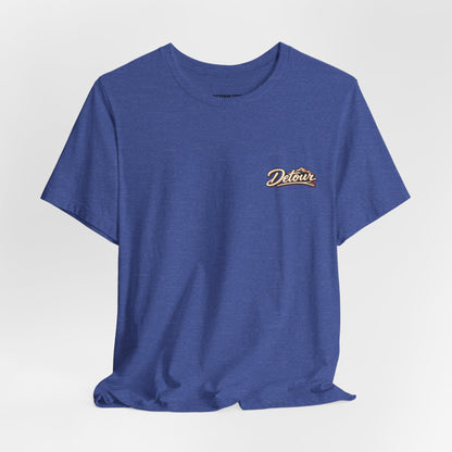 Detour Graphic Tee — 'Detour: Take the Long Way' Vintage Road Trip T‑Shirt