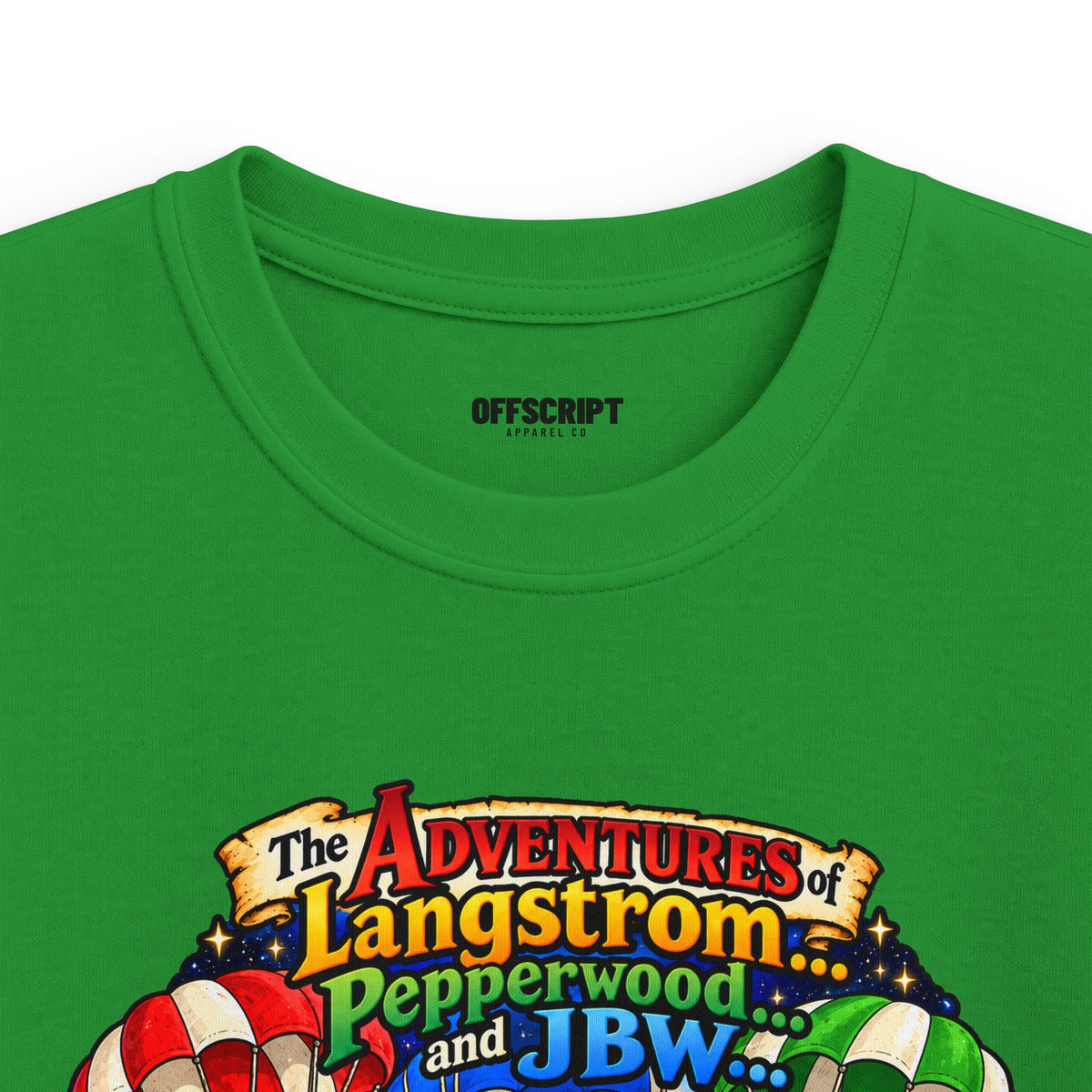 Kids Tee — The Adventures of Langstrom, Pepperwood & JBW: Chapter 2 "This Was The Moon"