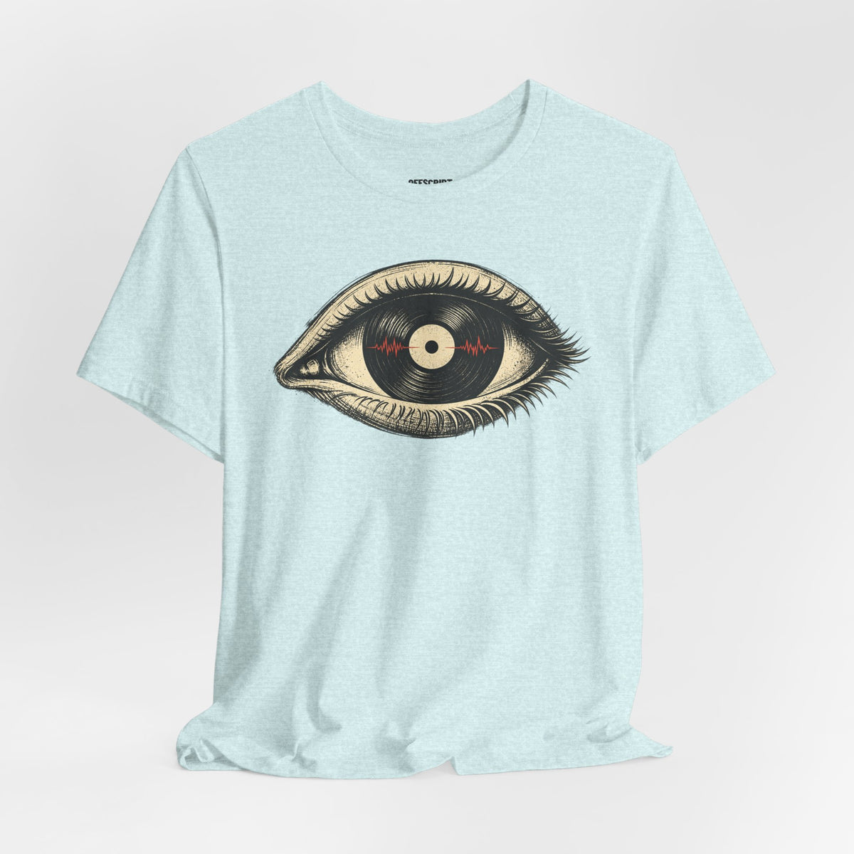 Graphic Tee — Vintage Vinyl Eye Illustration T‑Shirt
