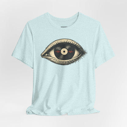 Graphic Tee — Vintage Vinyl Eye Illustration T‑Shirt