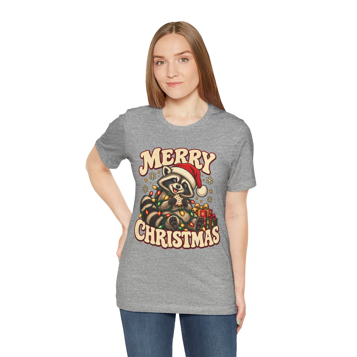 Merry Christmas Raccoon Tee