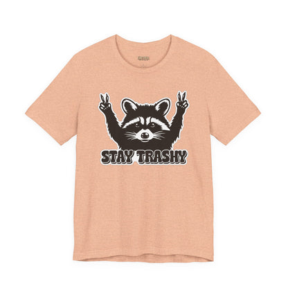 Stay Trashy Raccoon Graphic T-Shirt