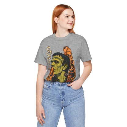 Vintage Frankenstein Smoking Monster T-Shirt