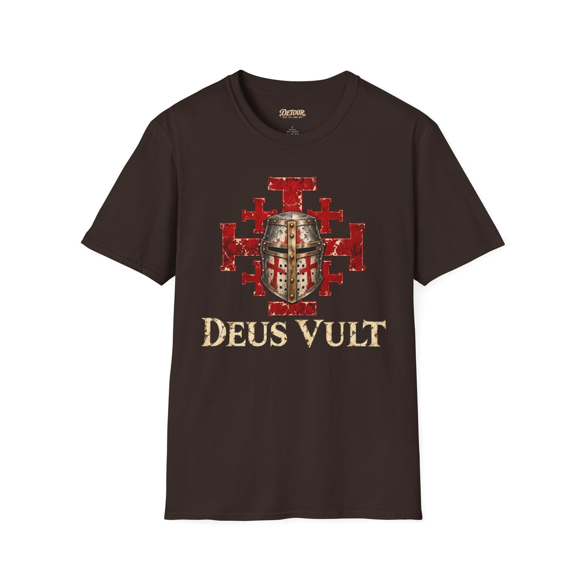 Deus Vult Crusader Shield T-Shirt