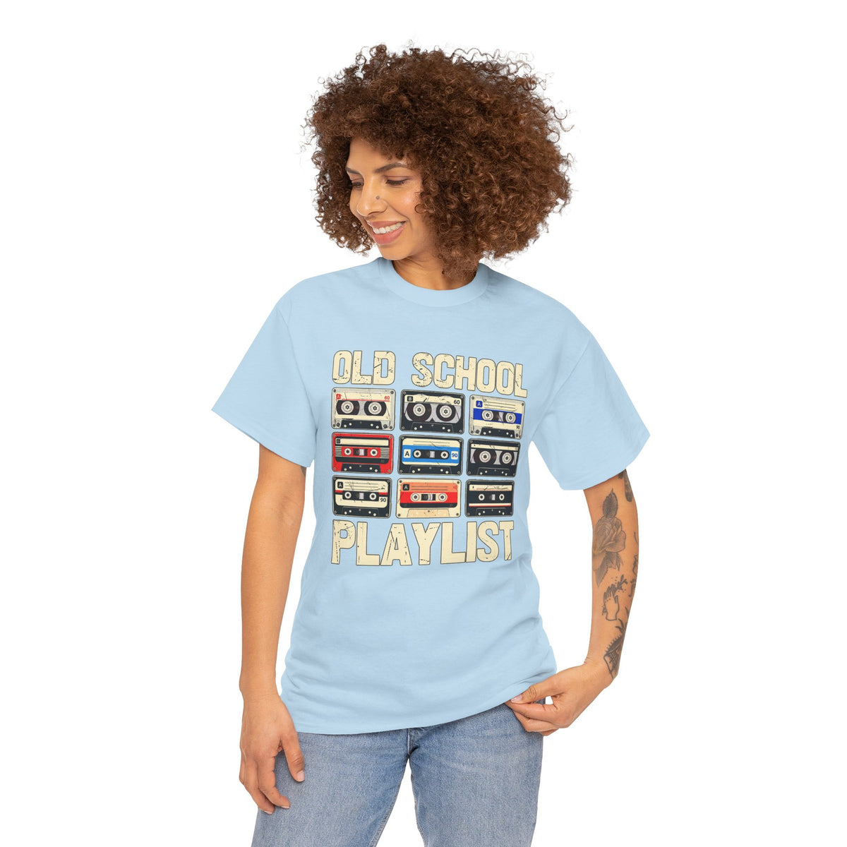 Old School Playlist Cassette Tape T-Shirt