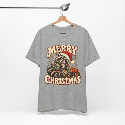 Merry Christmas Raccoon Tee