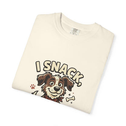 I Snack Therefore I Am Dog T-Shirt