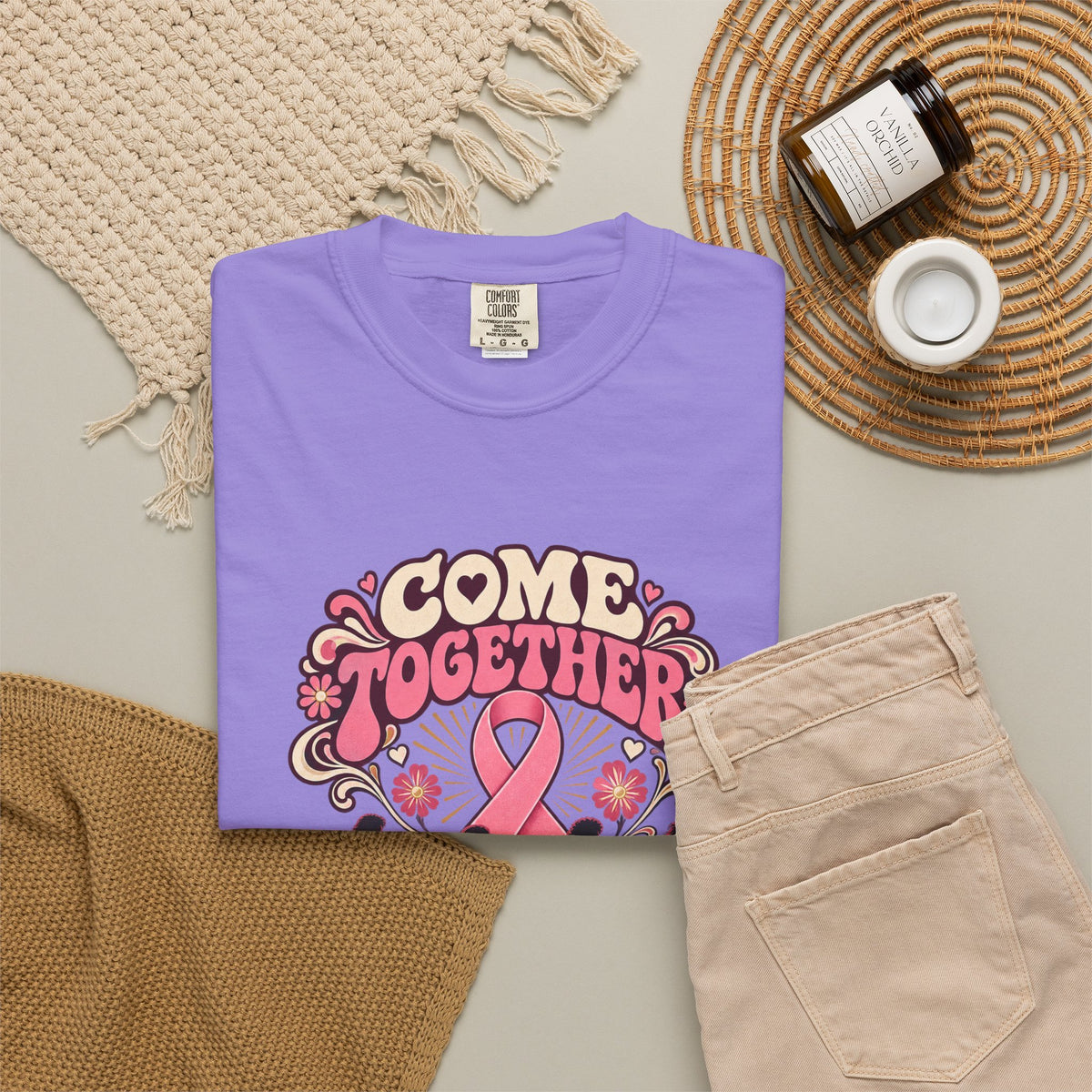 Breast Cancer Awareness 'Come Together for a Cure' T-Shirt