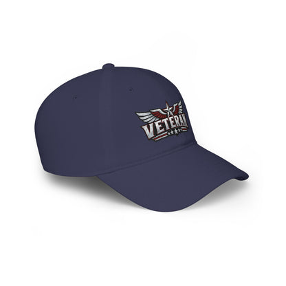 Veteran Embroidered Cap — Low Profile Patriotic Baseball Hat