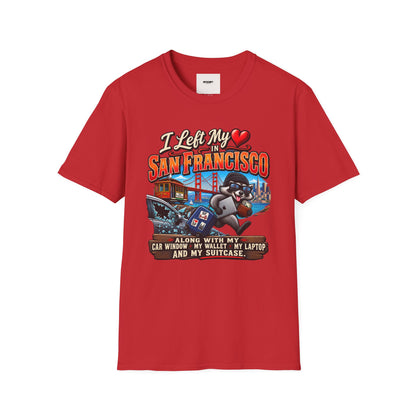 “I Left My Heart in San Francisco” T-Shirt — Vintage Golden Gate Cityscape Tee