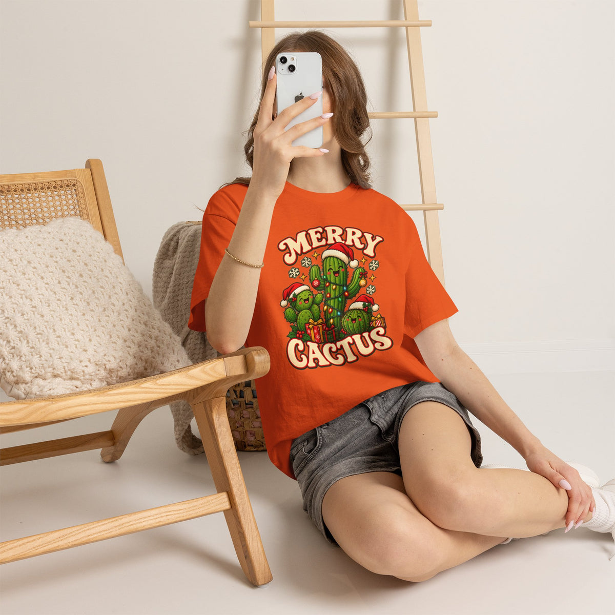 Merry Cactus Christmas Tee — Festive Holiday Cactus Shirt