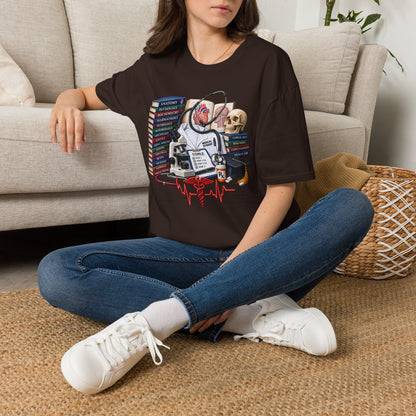Medical Student Study Stack T‑Shirt — Anatomy, Physiology & USMLE Prep Design