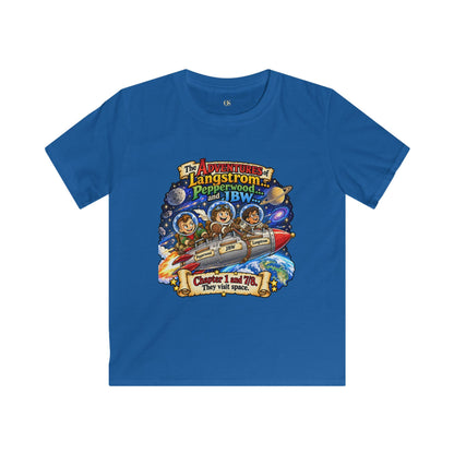 Kids Space Adventure Tee — 'The Adventures of Langstron, Pepperwood & JBW' Rocket Shirt