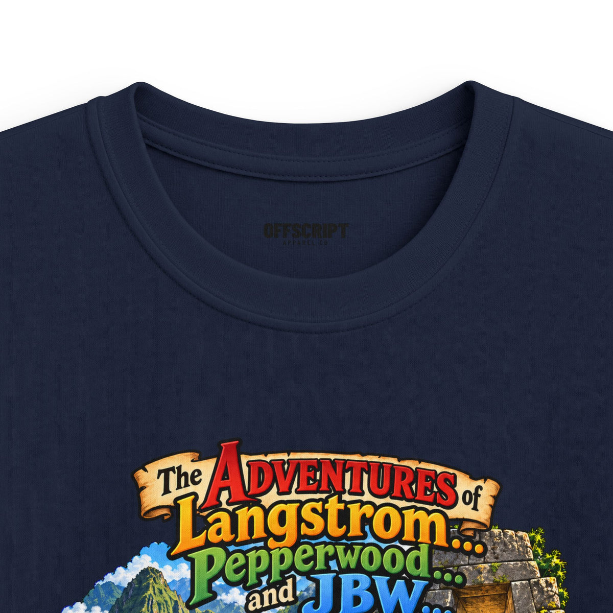 Kids Tee — "The Adventures of Langstrom, Pepperworth & JBW" Chapter One and a Half Illustration