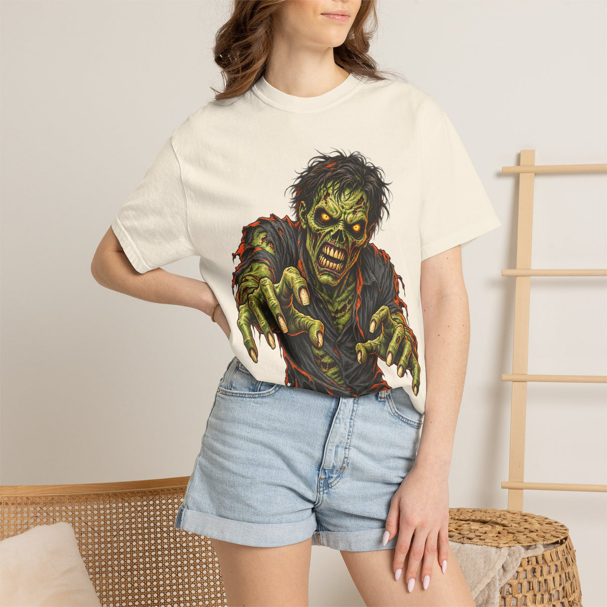 Zombie Attack T‑Shirt — Graphic Horror Tee for Halloween & Horror Fans