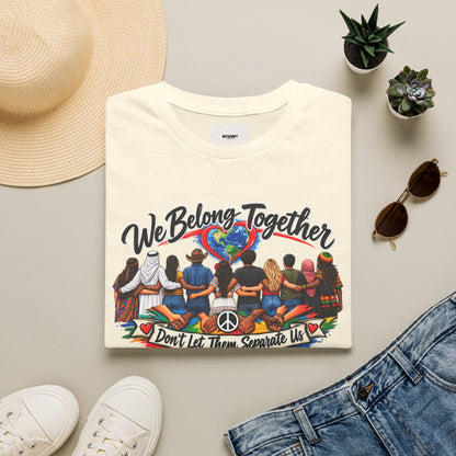 We Belong Together T-Shirt — Unity Design “Don't Let Them Separate Us”