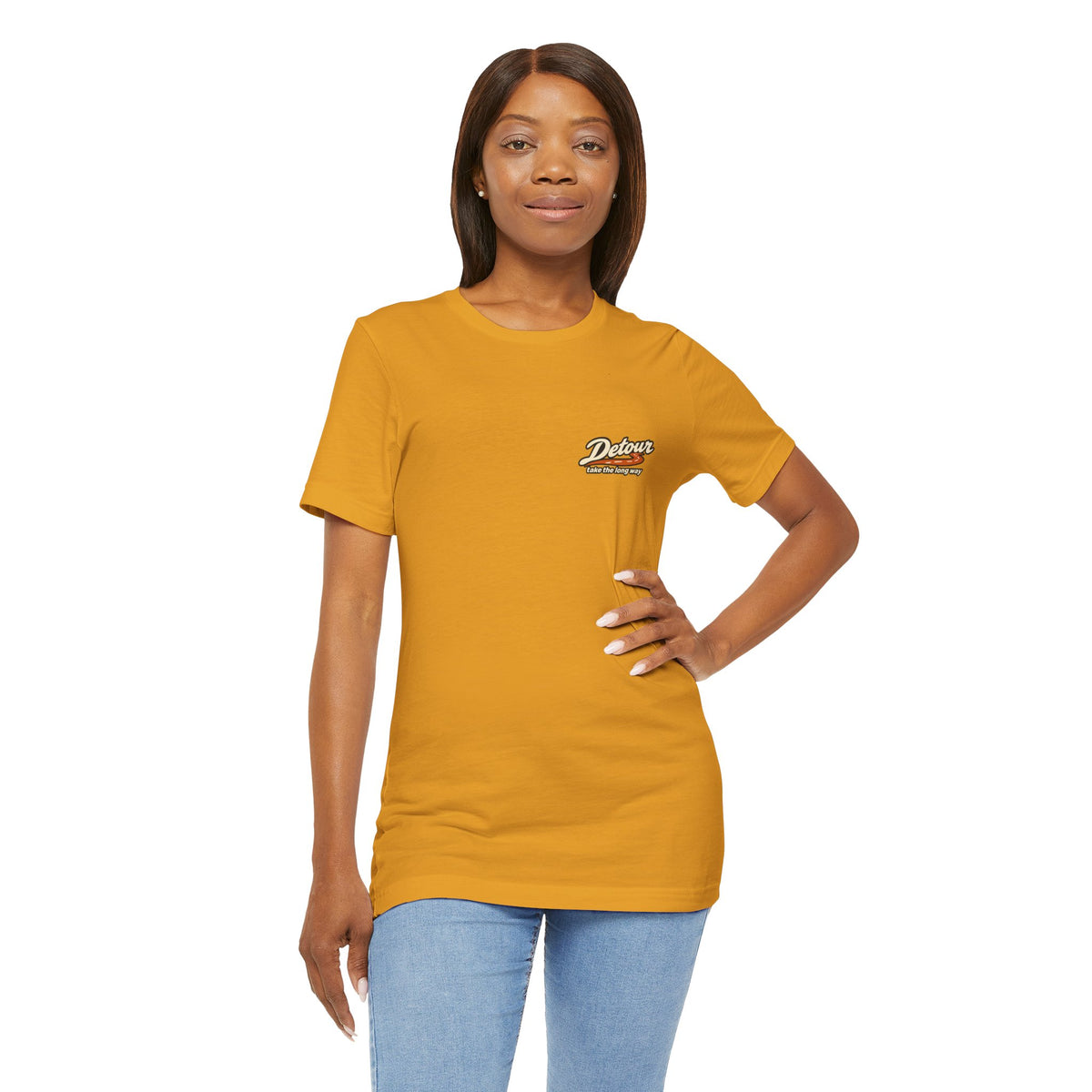 Detour Take the Long Way Road Trip Graphic T-Shirt