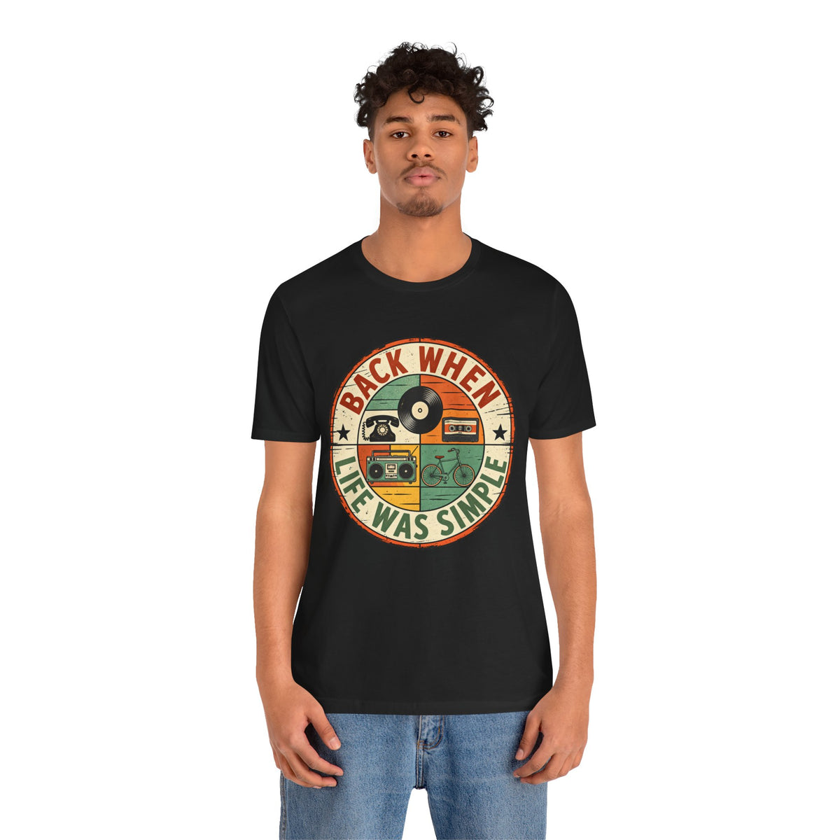Back When Life Was Simple Vintage Retro T-Shirt