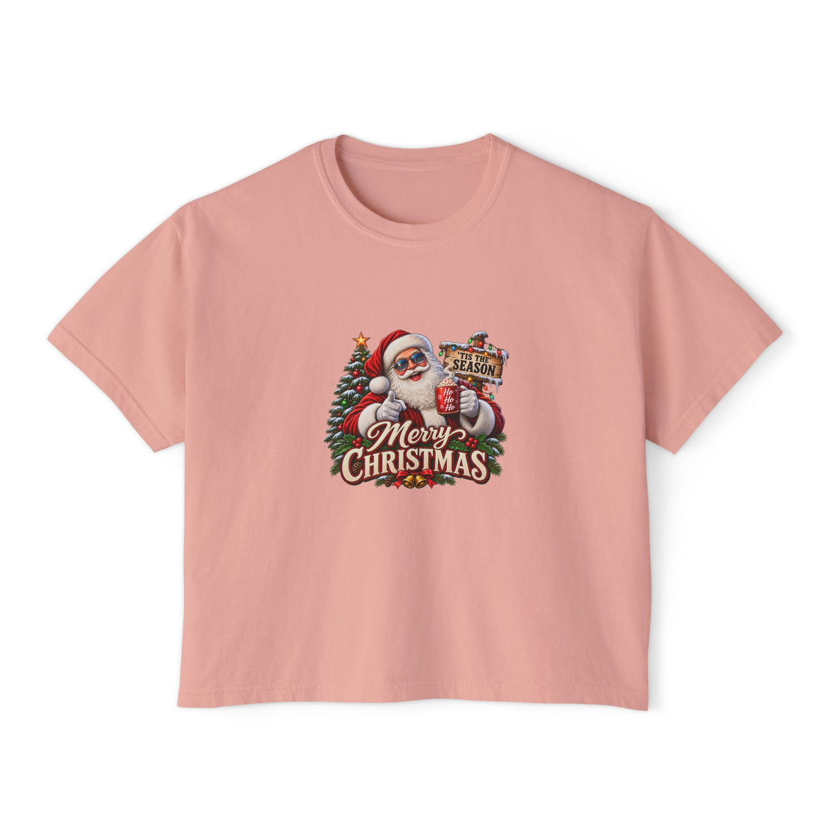 Merry Christmas Santa Women's Boxy Tee