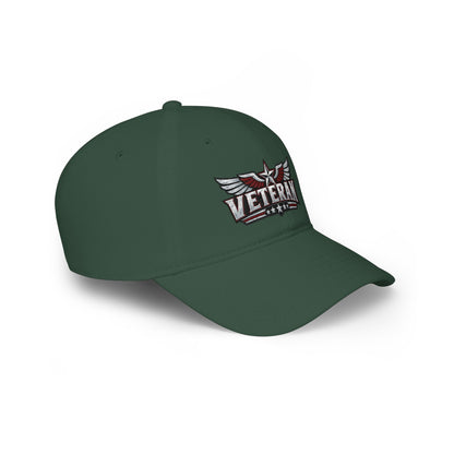 Veteran Embroidered Cap — Low Profile Patriotic Baseball Hat