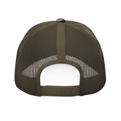 Camouflage Trucker Hat — Embroidered 'Buckfever' Buck Antler Logo