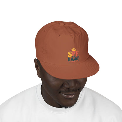 SPF IDGAF Surf Cap | Retro Sun Typography Hat