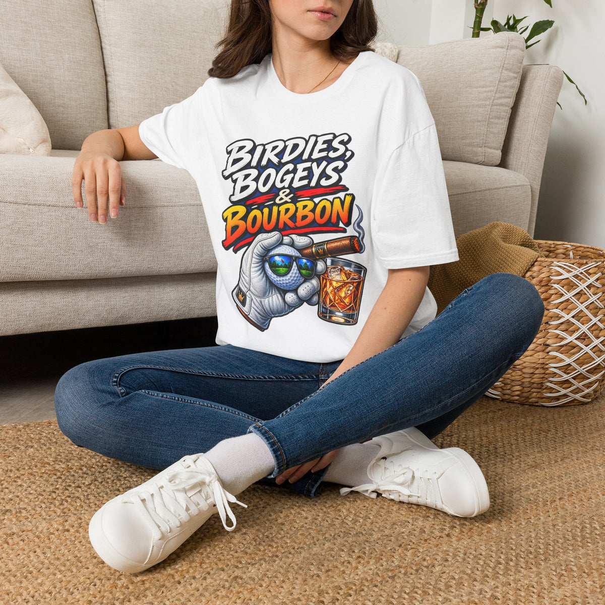 Birdies, Bogeys & Bourbon Golf T-Shirt