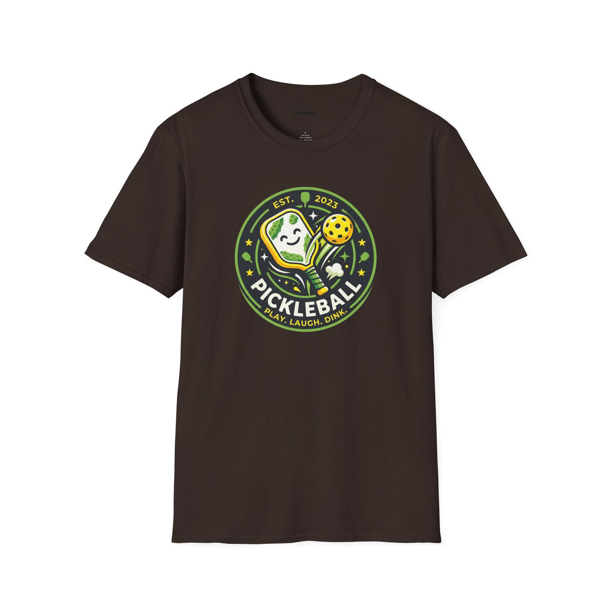 Pickleball Retro Crest T-Shirt — 'Pickleball' Vintage Logo Tee