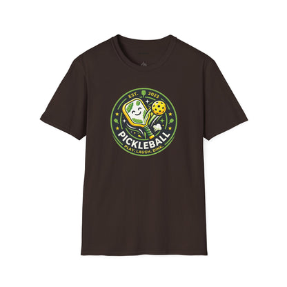 Pickleball Retro Crest T-Shirt — 'Pickleball' Vintage Logo Tee