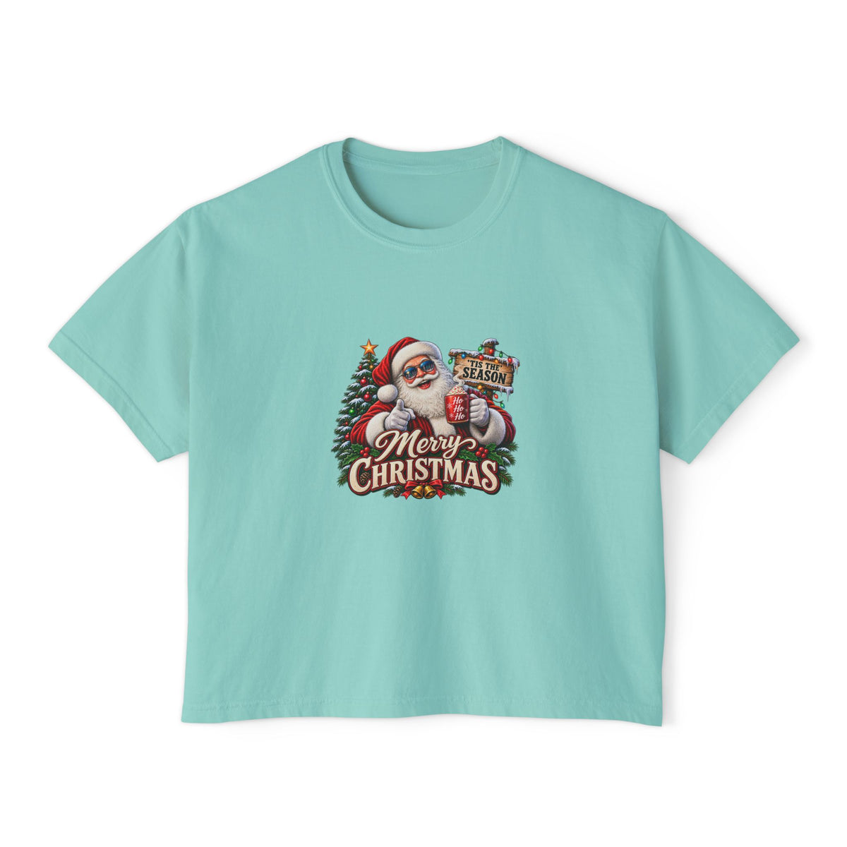 Merry Christmas Santa Women's Boxy Tee