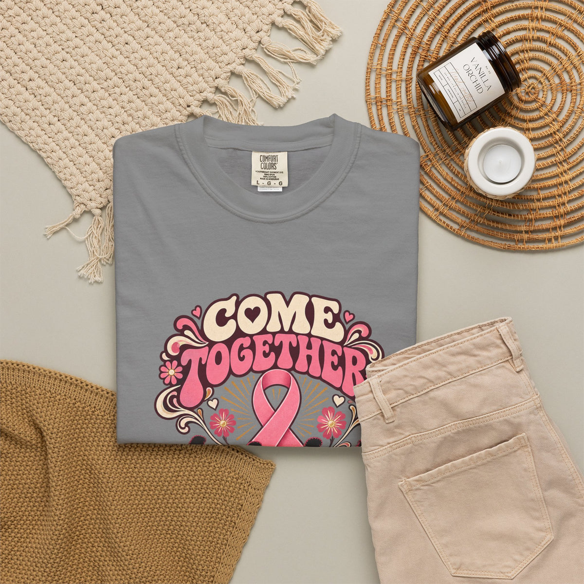 Breast Cancer Awareness 'Come Together for a Cure' T-Shirt